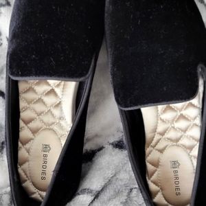BIRDIES THE STARLING BLACK VELVET LOAFERS 7 EUC